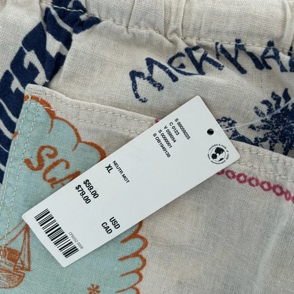 UO Amelie Printed Linen Pant - Picture 6 of 10